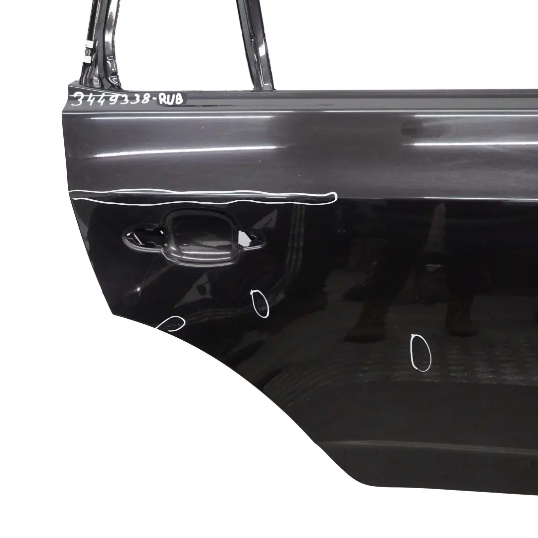 BMW X3 E83 Door Rear Right O/S Rubinschwarz Ruby Black Metallic - S23 - SKU 3449338-RUB - Part number 3449338
