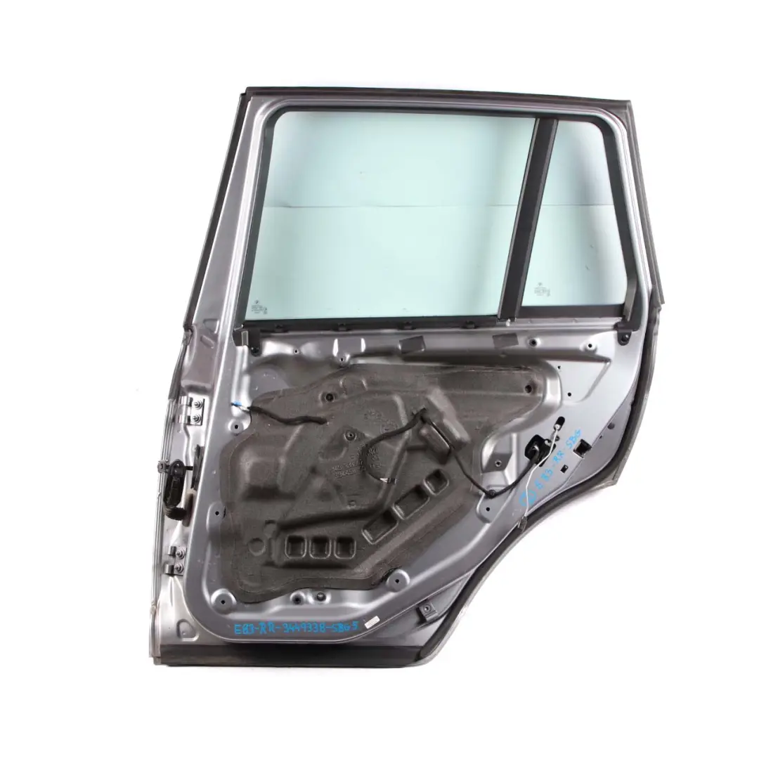 Door Rear Right O/S Silbergrau Silver Grey - A08 to BMW X3 Series E83 5 with Part number 3449338 BMW X3 Series E83 5 Door Rear Right O/S Silbergrau Silver Grey - A08 - SKU 3449338-SBG5 - Part number 3449338