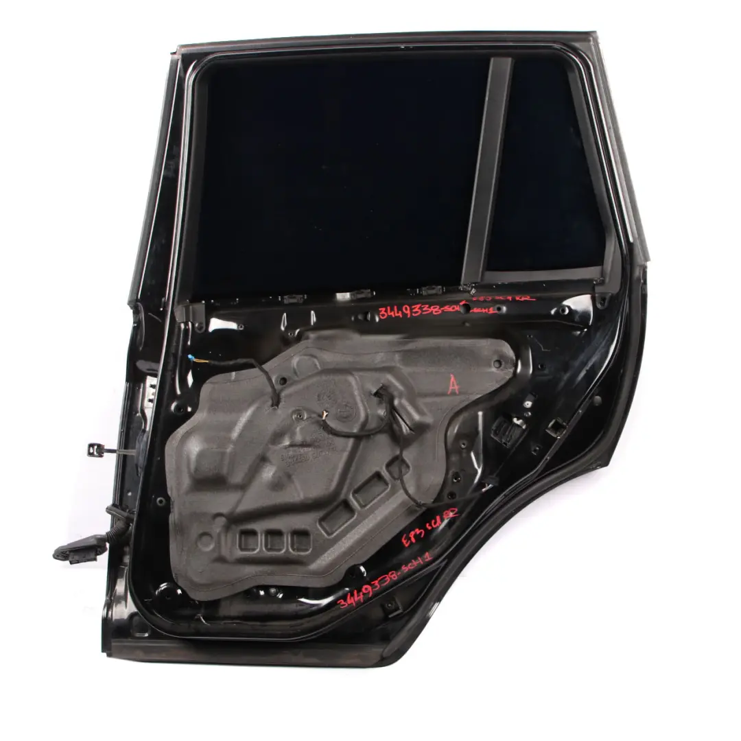 Door Rear Right O/S Schwarz 2 Black - 668 to BMW X3 E83 with Part number 3449338 BMW X3 E83 Door Rear Right O/S Schwarz 2 Black - 668 - SKU 3449338-SCH1 - Part number 3449338