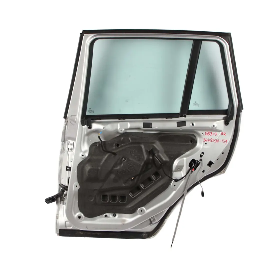 BMW X3 Series E83 1 Door Rear Right O/S Titansilber Titan Silver Metallic - 354 - SKU 3449338-TS1 - Part number 3449338