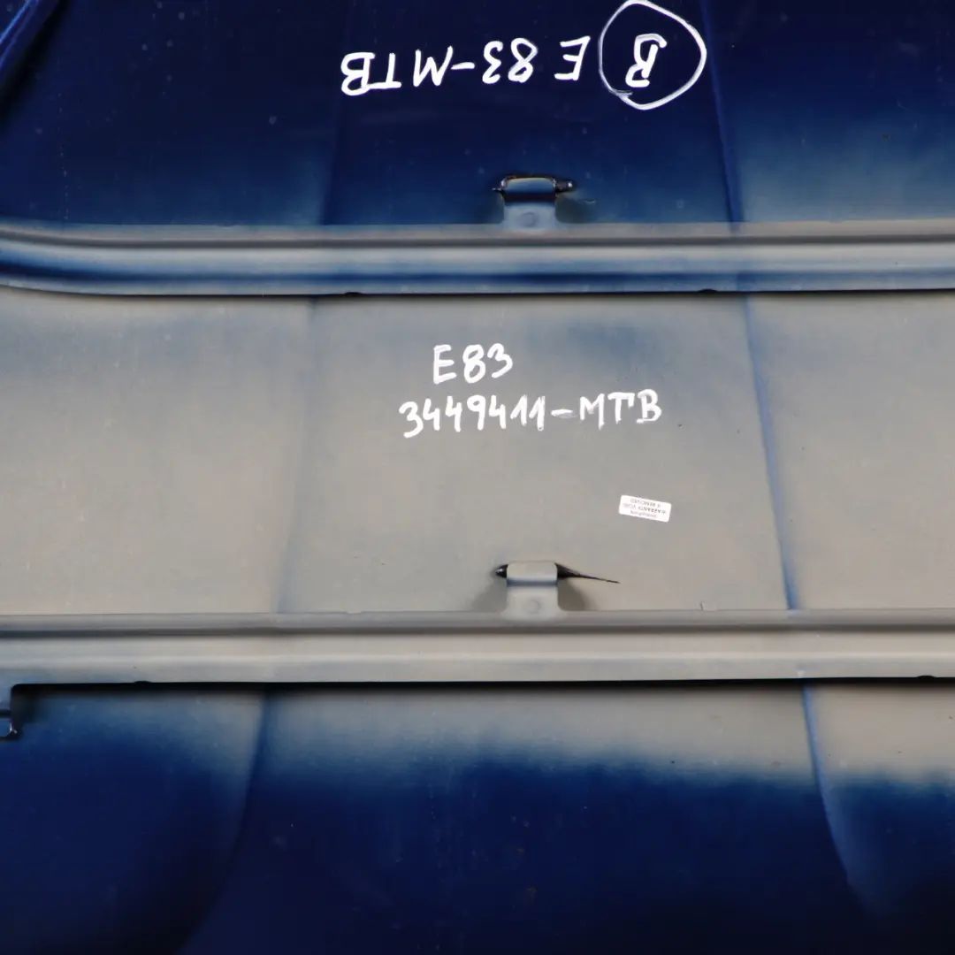 Hood Bonnet Cover Panel Montegoblau Montego Blue Metallic - A51 to BMW X3 E83 with Part number 3449411 BMW X3 E83 Hood Bonnet Cover Panel Montegoblau Montego Blue Metallic - A51 - SKU 3449411-MTB - Part number 3449411