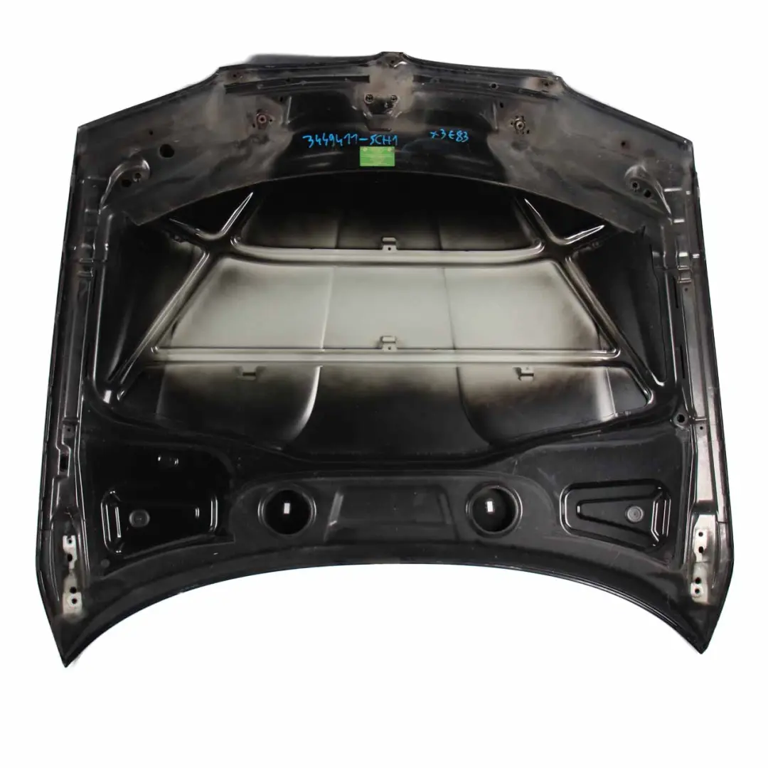 Hood Bonnet Cover Panel Schwarz 2 Black - 668 to BMW X3 E83 with Part number 3449411 BMW X3 E83 Hood Bonnet Cover Panel Schwarz 2 Black - 668 - SKU 3449411-SCH1 - Part number 3449411