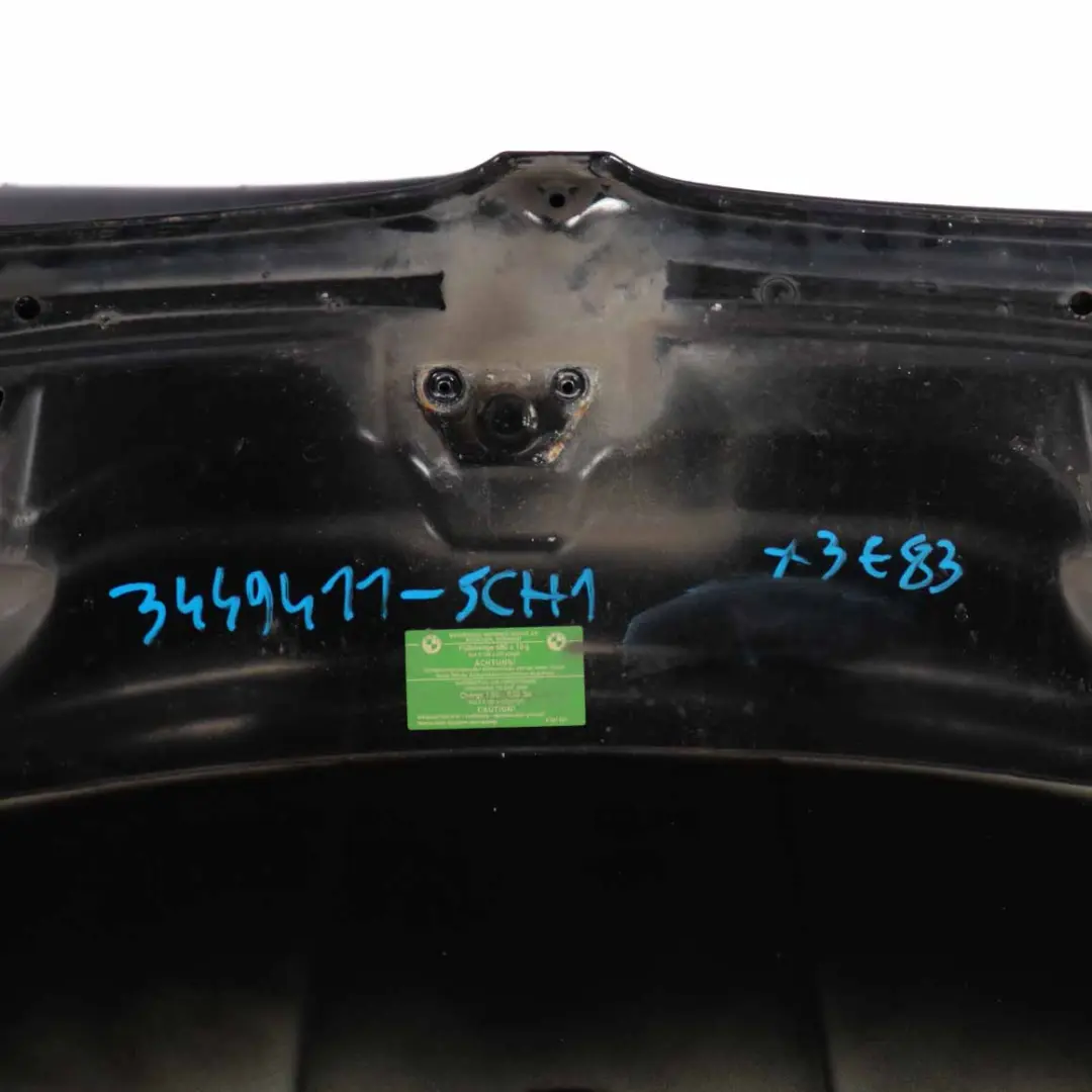 BMW X3 E83 Hood Bonnet Cover Panel Schwarz 2 Black - 668 - SKU 3449411-SCH1 - Part number 3449411