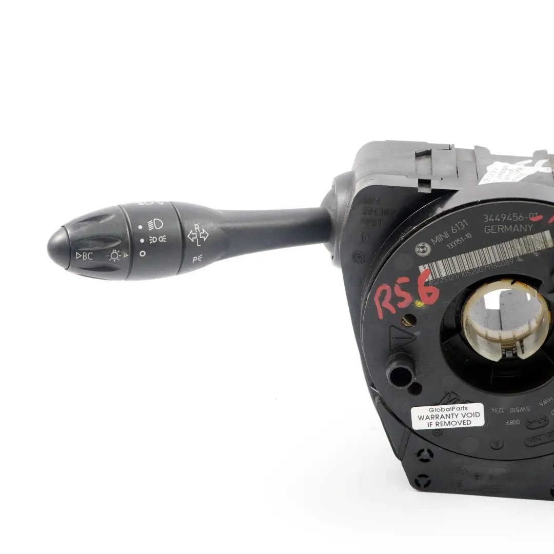 Interruttore Colonna Sterzo Tergicristallo Stalk Xenon per Mini Cooper R56 con numero di parte 3449456 Mini Cooper R56 Interruttore Colonna Sterzo Tergicristallo Stalk Xenon - SKU 3449456-2 - Numero di parte 3449456