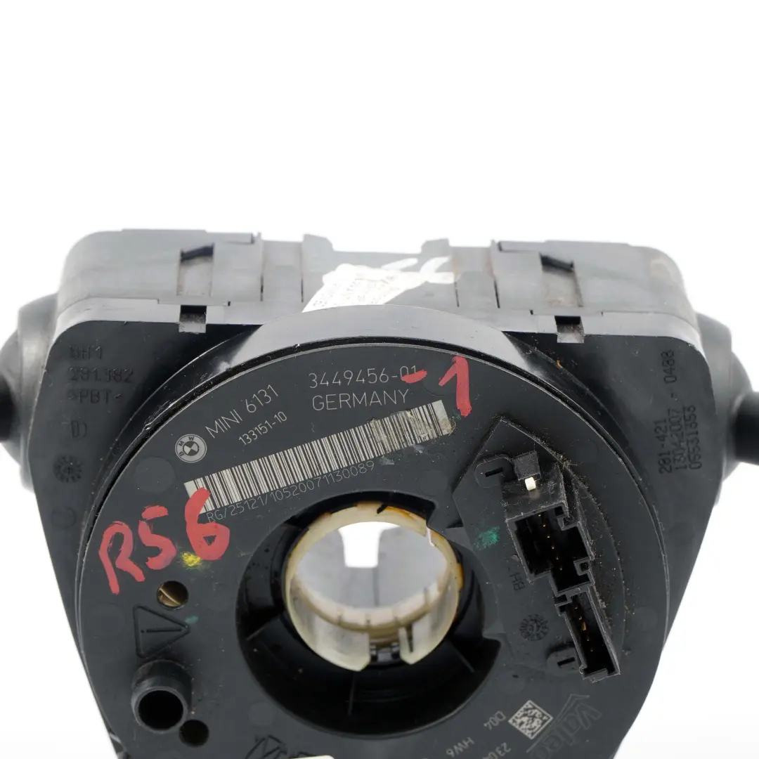 Steering Column Switch Cluster Wiper Stalk Xenon to Mini Cooper R56 with Part number 3449456 Mini Cooper R56 Steering Column Switch Cluster Wiper Stalk Xenon - SKU 3449456-2 - Part number 3449456