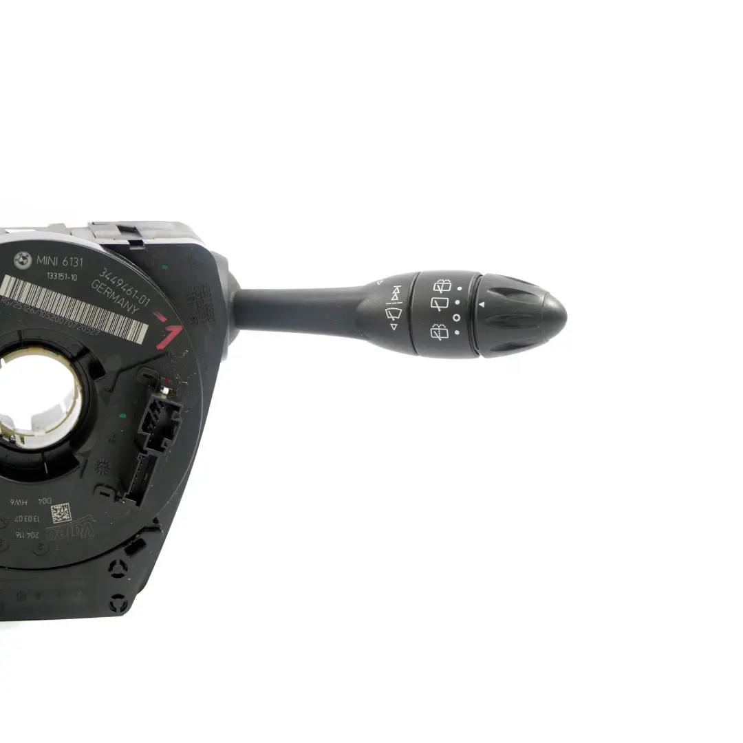 Steering Column Switch Cluster Wiper Stalk Xenon to Mini Cooper R55 R56 1 with Part number 3449461 Mini Cooper R55 R56 1 Steering Column Switch Cluster Wiper Stalk Xenon - SKU 3449461-1 - Part number 3449461