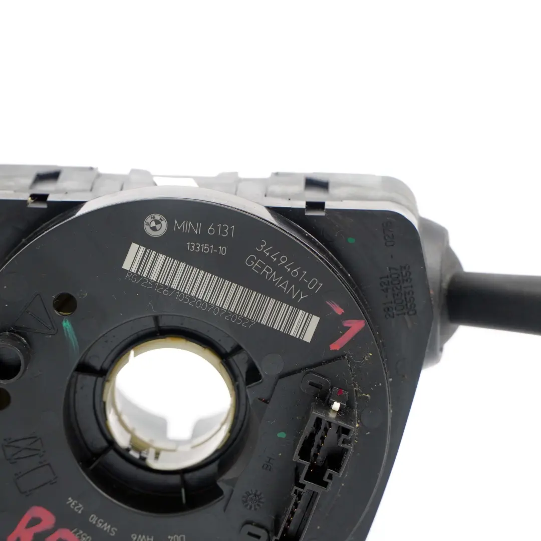 Steering Column Switch Cluster Wiper Stalk Xenon to Mini Cooper R55 R56 1 with Part number 3449461 Mini Cooper R55 R56 1 Steering Column Switch Cluster Wiper Stalk Xenon - SKU 3449461-1 - Part number 3449461