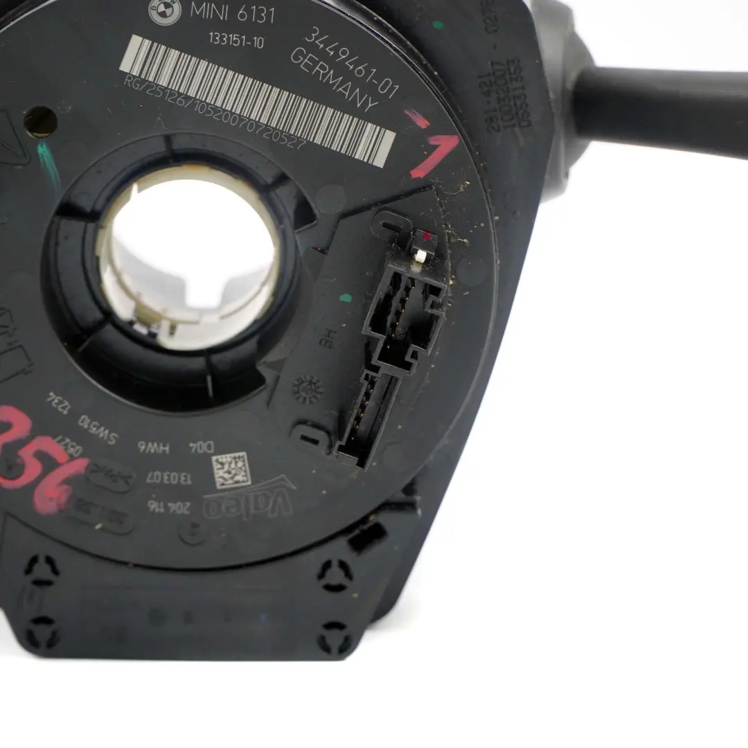Steering Column Switch Cluster Wiper Stalk Xenon to Mini Cooper R55 R56 1 with Part number 3449461 Mini Cooper R55 R56 1 Steering Column Switch Cluster Wiper Stalk Xenon - SKU 3449461-1 - Part number 3449461
