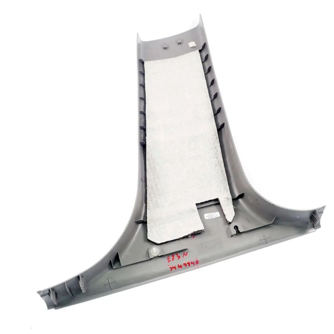 BMW E83 LCI Tapa Columna B Panel Embellecedor Inferior Izquierda Gris 3330529 - SKU 3449945 - Número de pieza 3449945