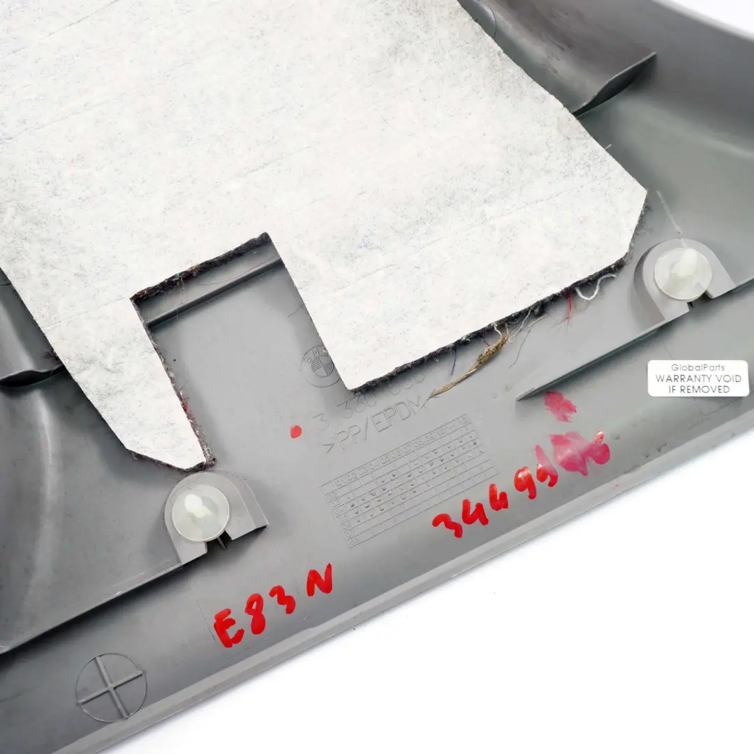 BMW X3 E83 LCI Blende Abdeckung Verkleidung B-Säule Unten Rechts Grau 3330530 - SKU 3449946 - Teilenummer 3449946