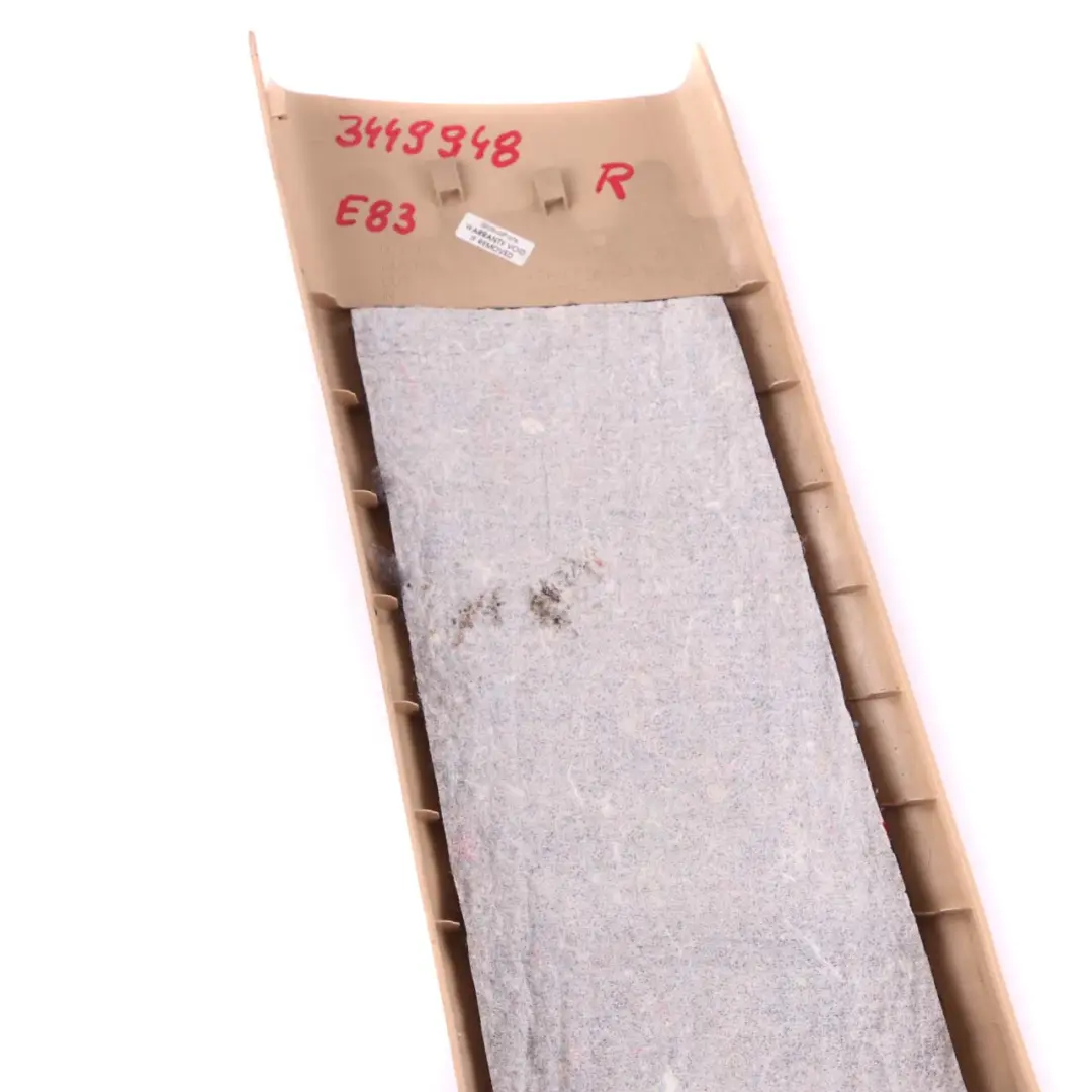 BMW X3 Series E83 LCI Cover B-column Bottom Trim Right O/S Sand Beige 3416074 - SKU 3449948 - Part number 3449948