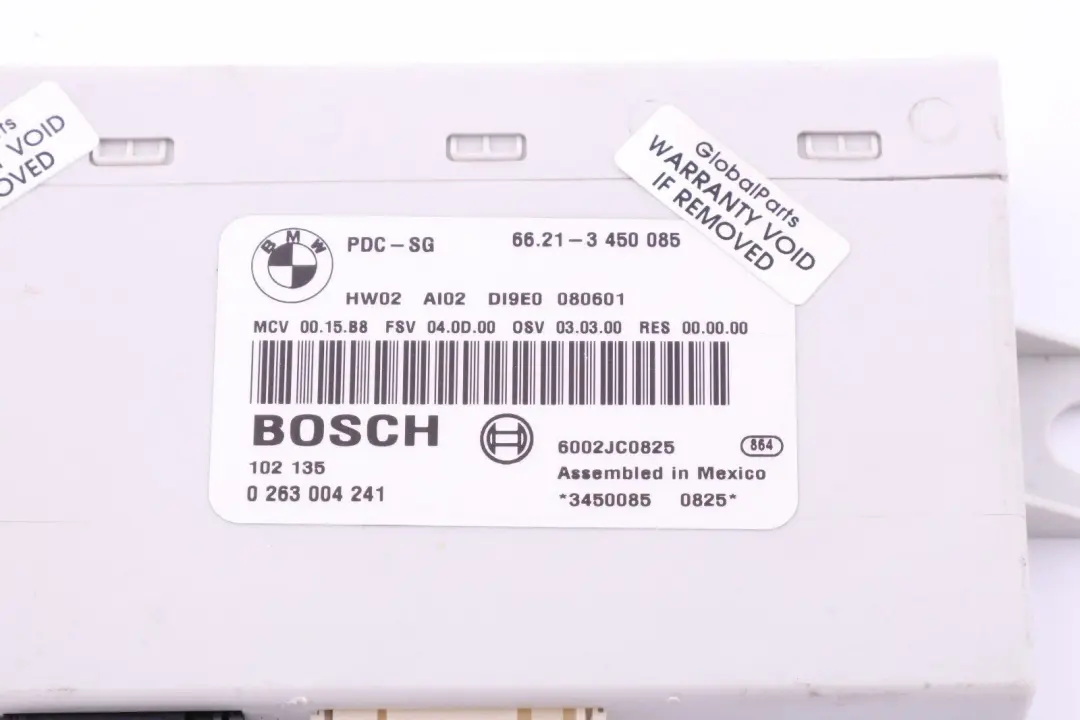 PDC Control Unit Mini R55 R56 R57 R58 R60 R61 Parking Sensor Module to with Part number 3450085 PDC Control Unit Mini R55 R56 R57 R58 R60 R61 Parking Sensor Module - SKU 3450085 - Part number 3450085