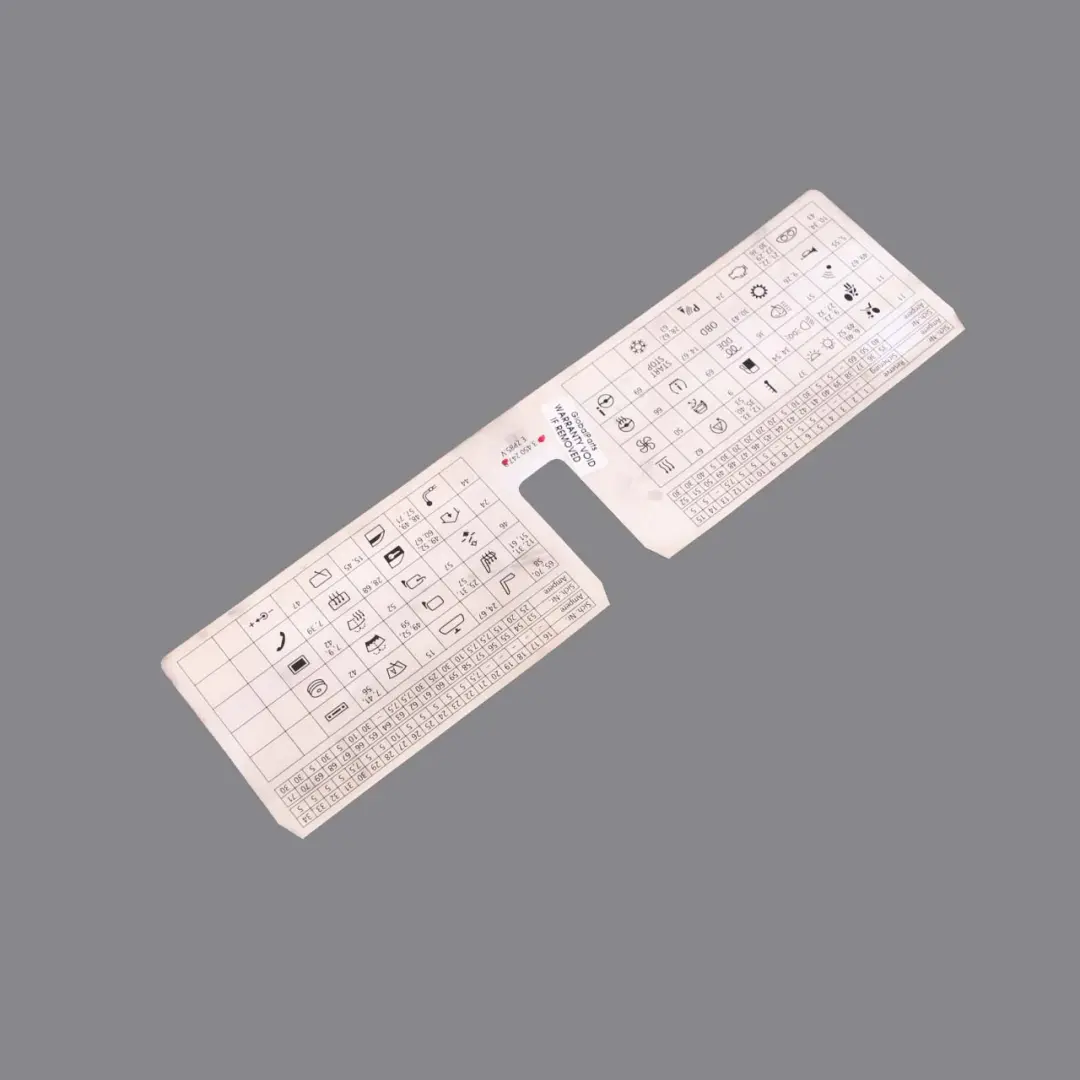 BMW X3 E83 LCI Map Card Fuse Box Grouping Diagram - SKU 3450247 - Part number 3450247