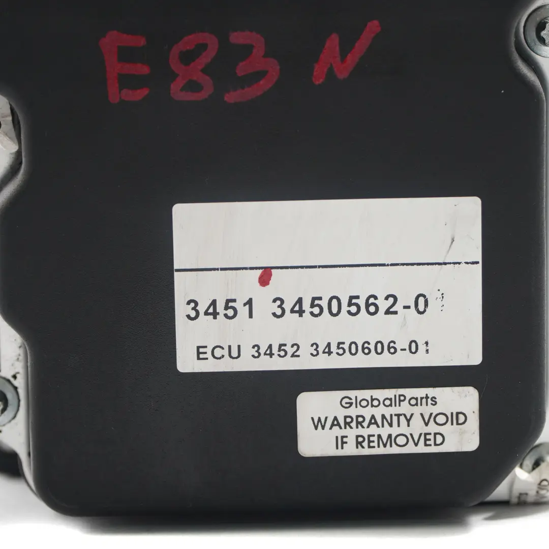 ABS DXC DSC Pumpe Hydroaggregat Steuergerät 3450562 für BMW X3 E83 mit Teilenummer 3450270 BMW X3 E83 ABS DXC DSC Pumpe Hydroaggregat Steuergerät 3450562 - SKU 3450270-1 - Teilenummer 3450270