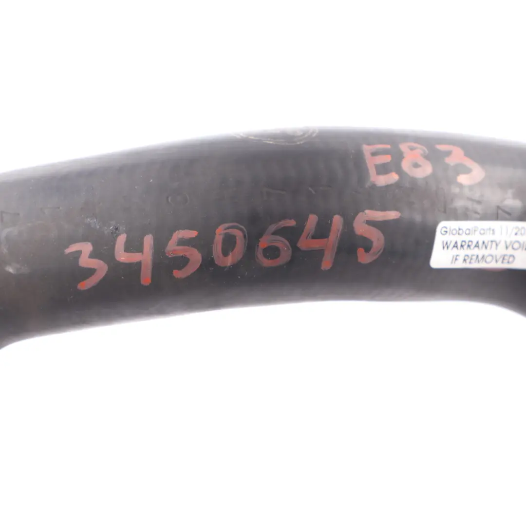 Radiator Hose BMW X3 E83 3.0d M57N2 Radiator Water Pipe Coolant Hose to with Part number 3450645 Radiator Hose BMW X3 E83 3.0d M57N2 Radiator Water Pipe Coolant Hose - SKU 3450645 - Part number 3450645