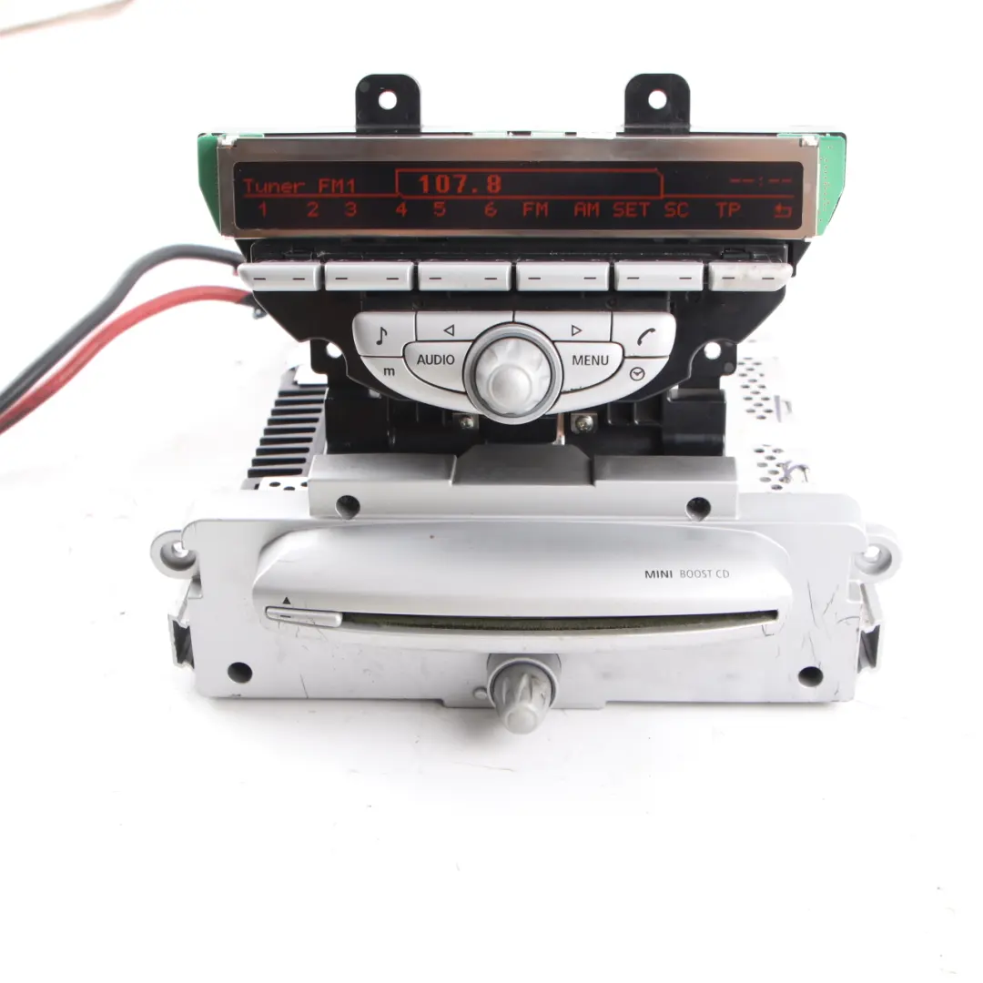 Radio Boost CD Player Head Unit Audio Player to Mini R55 R56 with Part number 3450803 Mini R55 R56 Radio Boost CD Player Head Unit Audio Player - SKU 3450803-2 - Part number 3450803