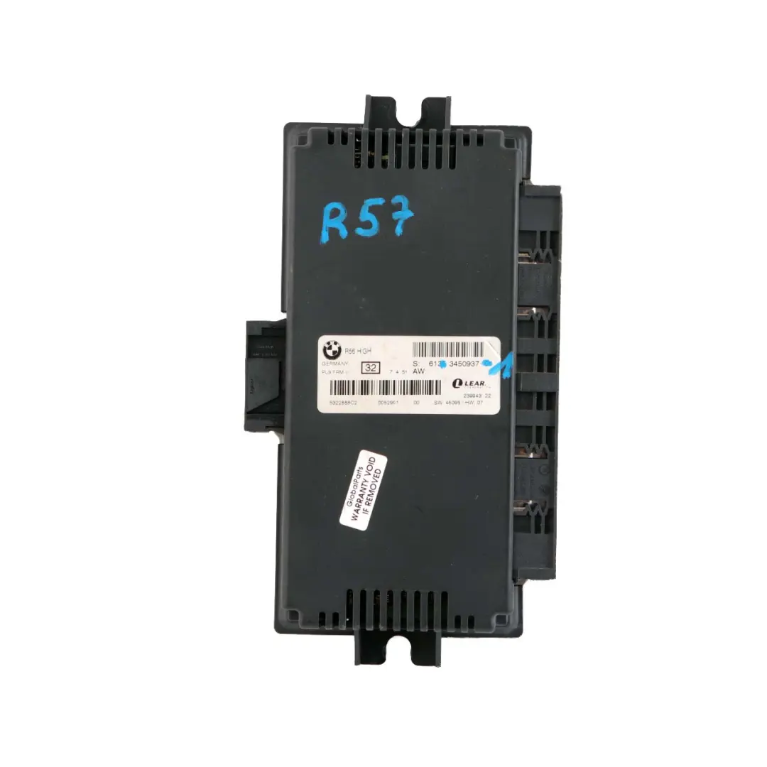 Footwell Light Module High ECU PL3 FRM II Lear to Mini Cooper One R57 with Part number 3450937 Mini Cooper One R57 Footwell Light Module High ECU PL3 FRM II Lear - SKU 3450937-1 - Part number 3450937