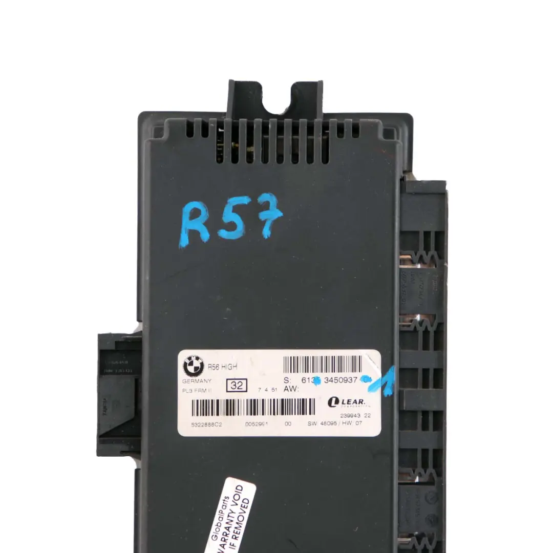 Footwell Light Module High ECU PL3 FRM II Lear to Mini Cooper One R57 with Part number 3450937 Mini Cooper One R57 Footwell Light Module High ECU PL3 FRM II Lear - SKU 3450937-1 - Part number 3450937