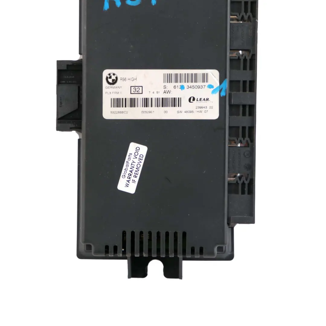 Footwell Light Module High ECU PL3 FRM II Lear to Mini Cooper One R57 with Part number 3450937 Mini Cooper One R57 Footwell Light Module High ECU PL3 FRM II Lear - SKU 3450937-1 - Part number 3450937