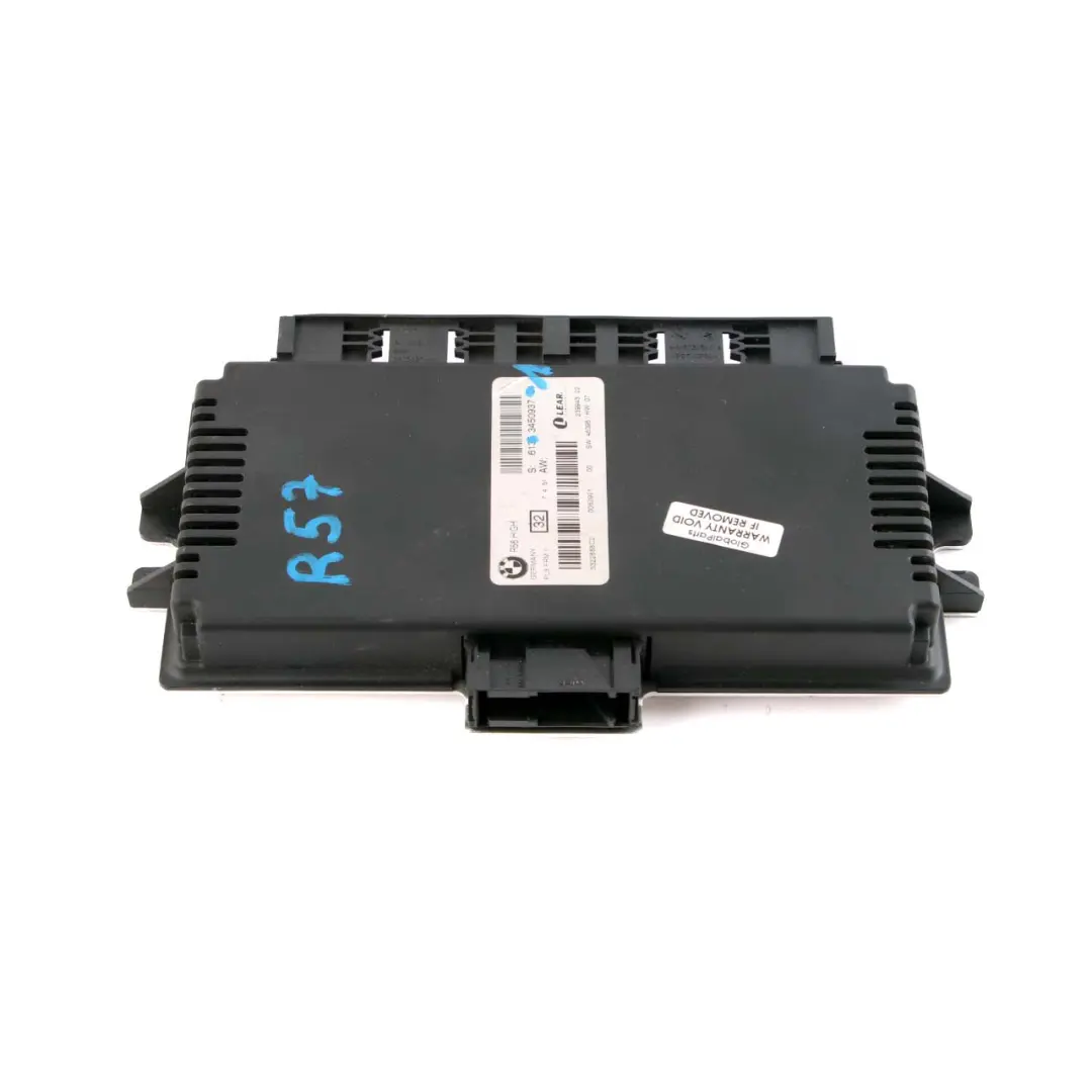 Footwell Light Module High ECU PL3 FRM II Lear to Mini Cooper One R57 with Part number 3450937 Mini Cooper One R57 Footwell Light Module High ECU PL3 FRM II Lear - SKU 3450937-1 - Part number 3450937