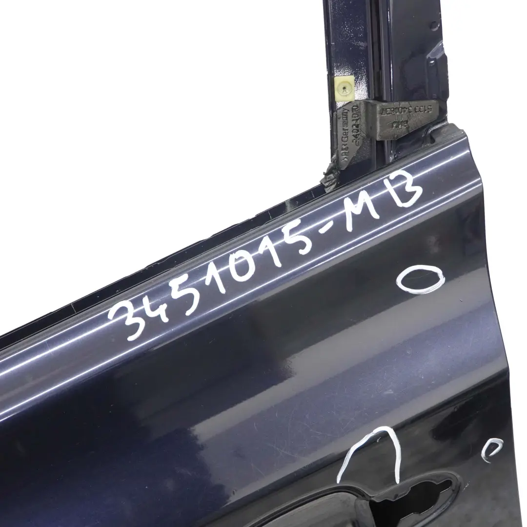BMW X3 Series E83 Door Front Left N/S Monacoblau Blue Metallic - A35 - SKU 3451015-MB - Part number 3451015