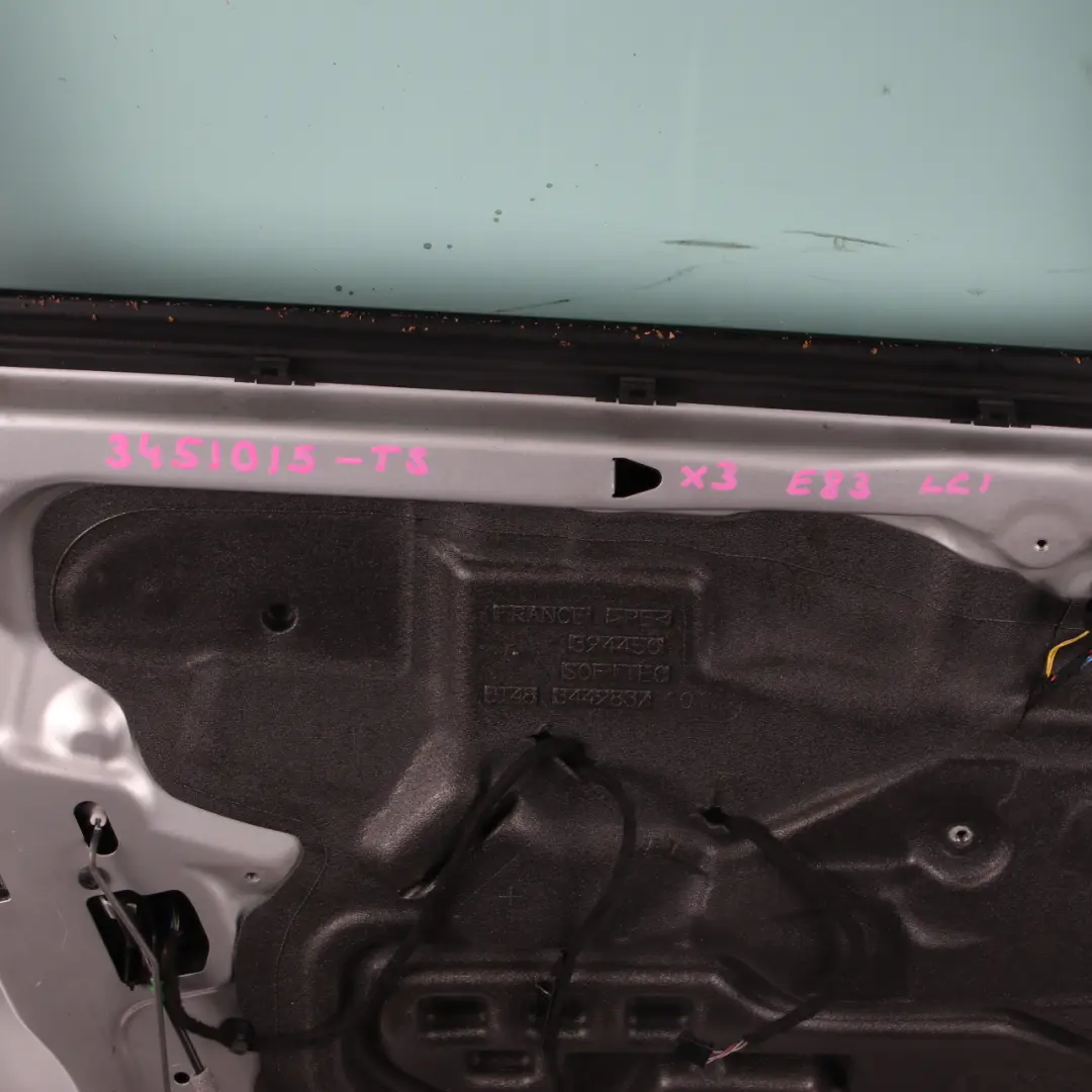 BMW X3 E83 Door Front Left N/S Titansilber Titan Silver Metallic - 354 - SKU 3451015-TS1 - Part number 3451015