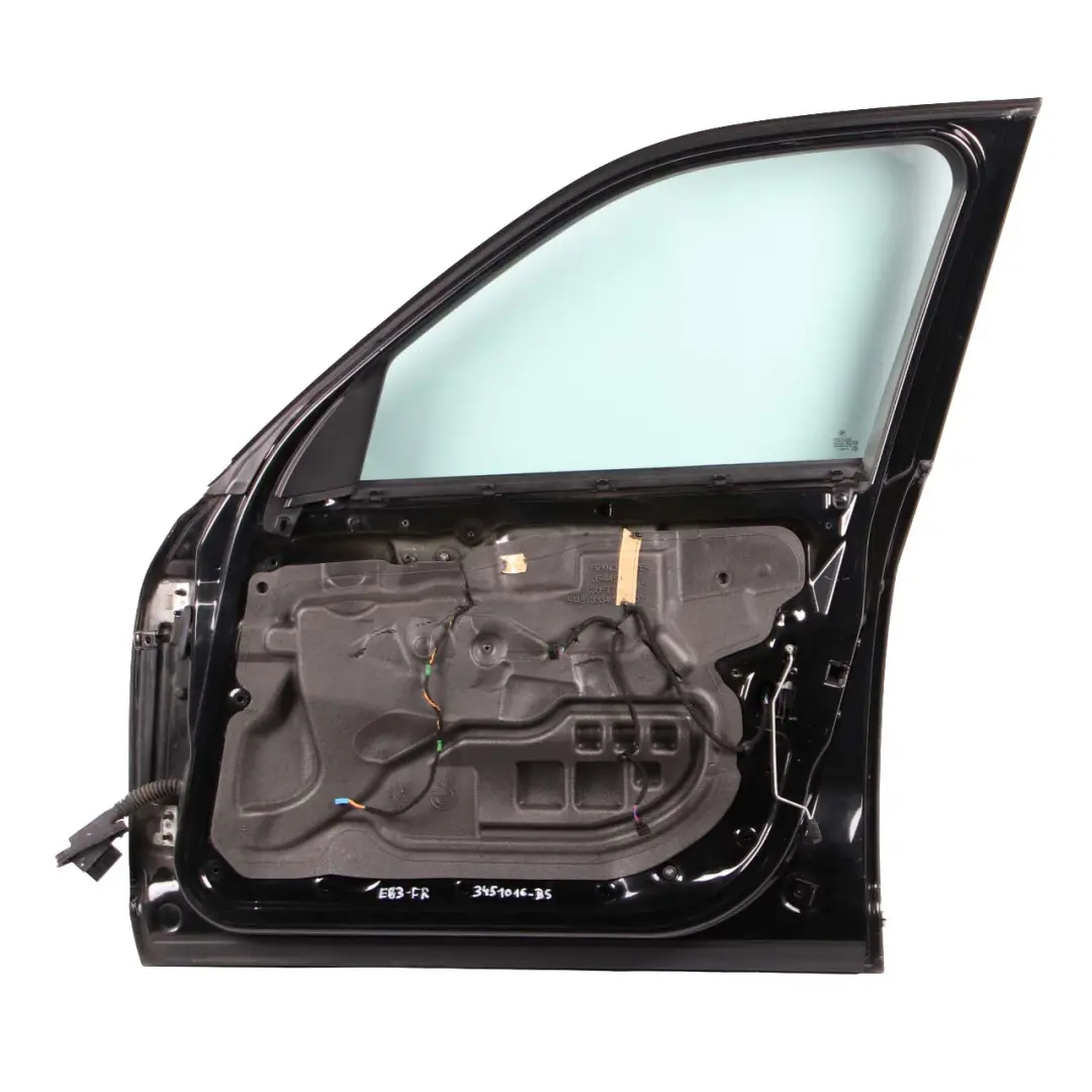 Door Front Right O/S Black Sapphire Metallic - 475 to BMW X3 E83 with Part number 3451016 BMW X3 E83 Door Front Right O/S Black Sapphire Metallic - 475 - SKU 3451016-BS - Part number 3451016