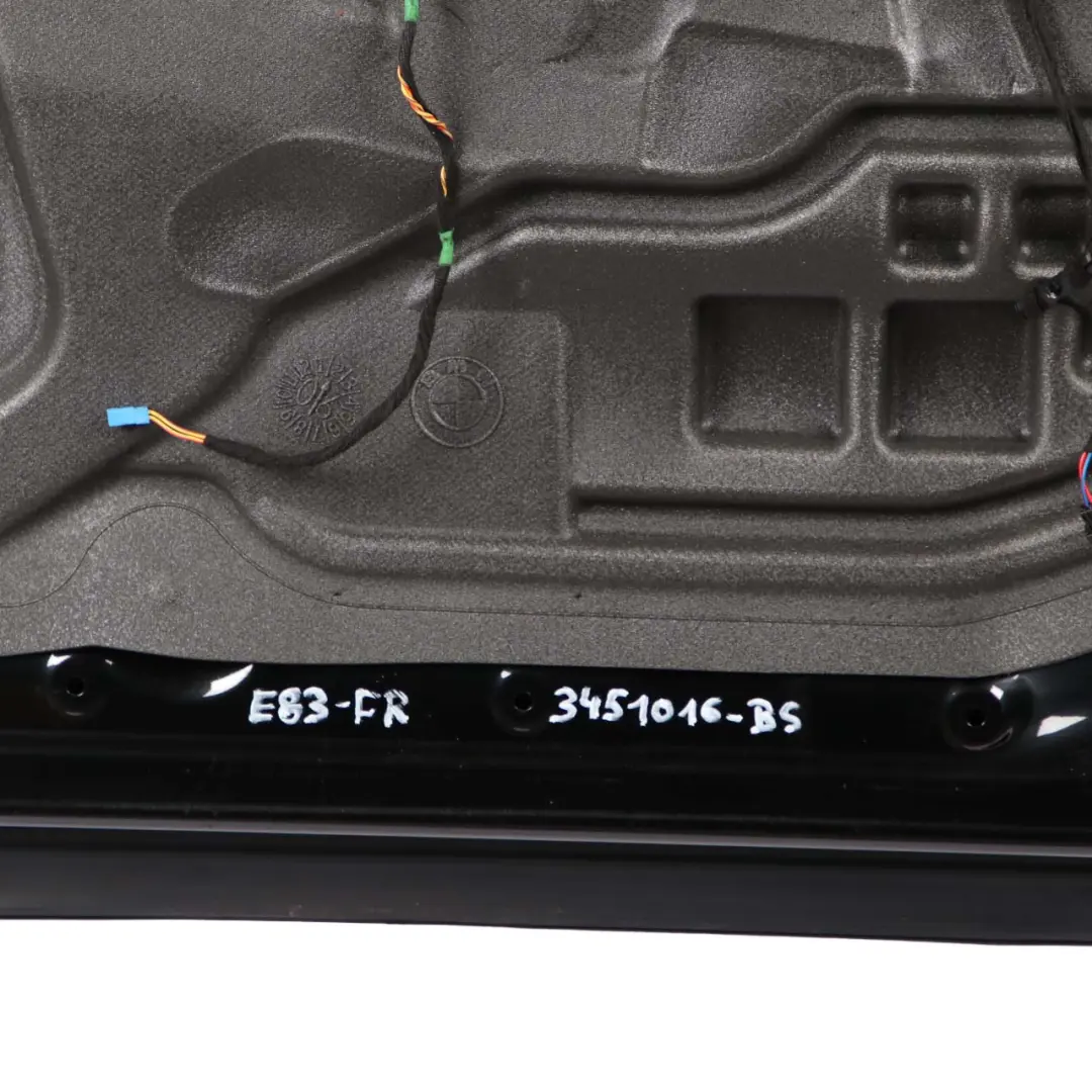 BMW X3 E83 Drzwi prawe przednie black sapphire 475 - SKU 3451016-BS - Numer Części 3451016