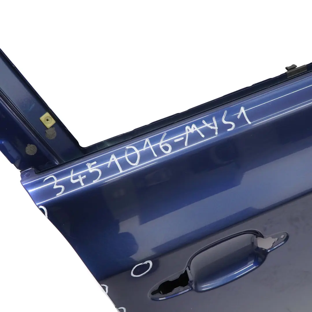 Puerta Delantera Derecha Mysticblau Mystic Blue Metallic - A07 para BMW X3 E83 con número de pieza 3451016 BMW X3 E83 Puerta Delantera Derecha Mysticblau Mystic Blue Metallic - A07 - SKU 3451016-MYS1 - Número de pieza 3451016