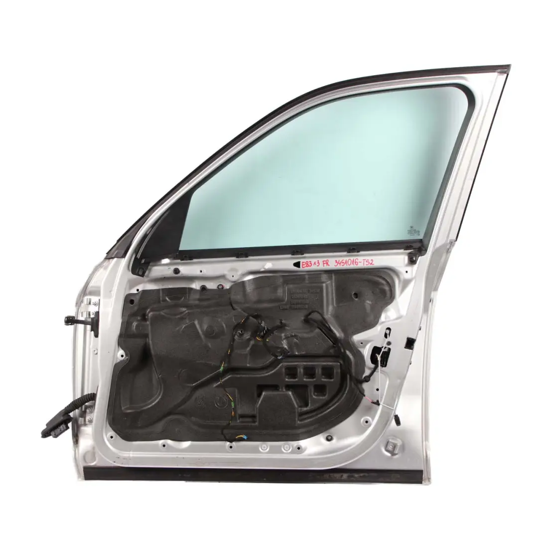 Door Front Right O/S BMW X3 E83 Titansilber Titan Silver Metallic - 354 to with Part number 3451016 Door Front Right O/S BMW X3 E83 Titansilber Titan Silver Metallic - 354 - SKU 3451016-TS2 - Part number 3451016