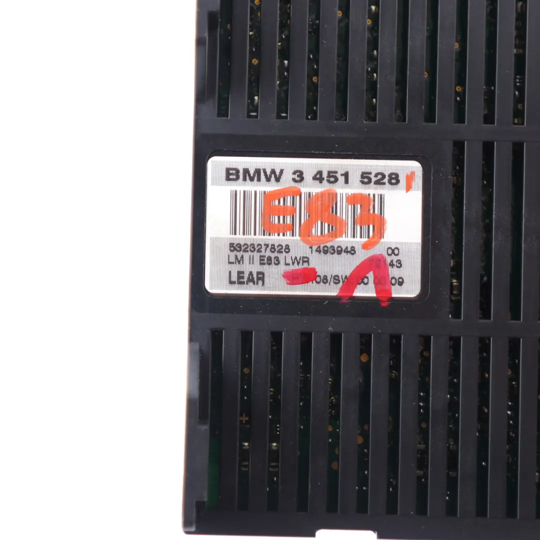 Light Module Control Unit ECU Lights LM II LWR to BMW X3 E83 LCI with Part number 3451528 BMW X3 E83 LCI Light Module Control Unit ECU Lights LM II LWR - SKU 3451528-1 - Part number 3451528