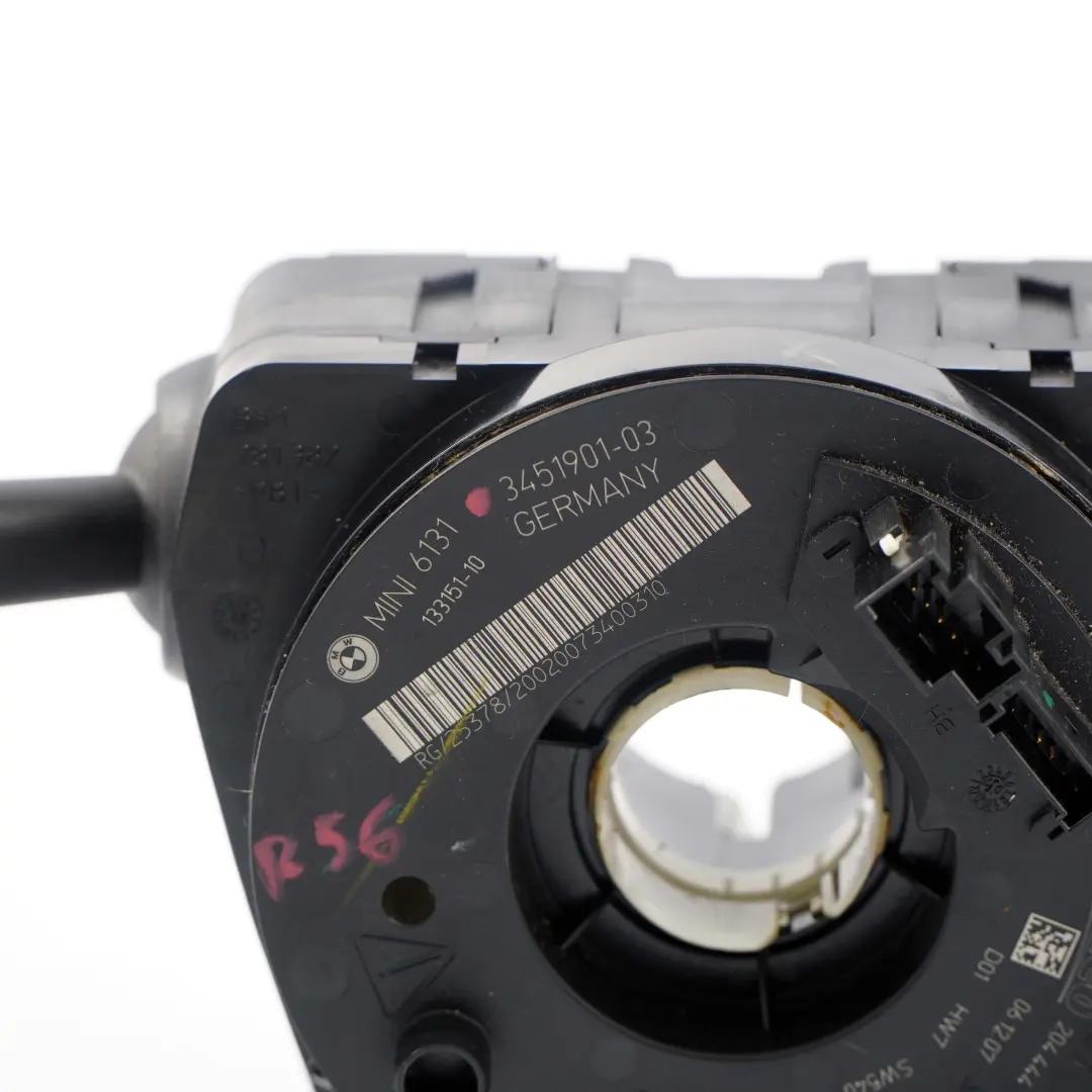 Steering Column Switch Cluster Wiper Stalk Xenon to Mini Cooper R55 R56 with Part number 3453999 Mini Cooper R55 R56 Steering Column Switch Cluster Wiper Stalk Xenon - SKU 3451901 - Part number 3453999