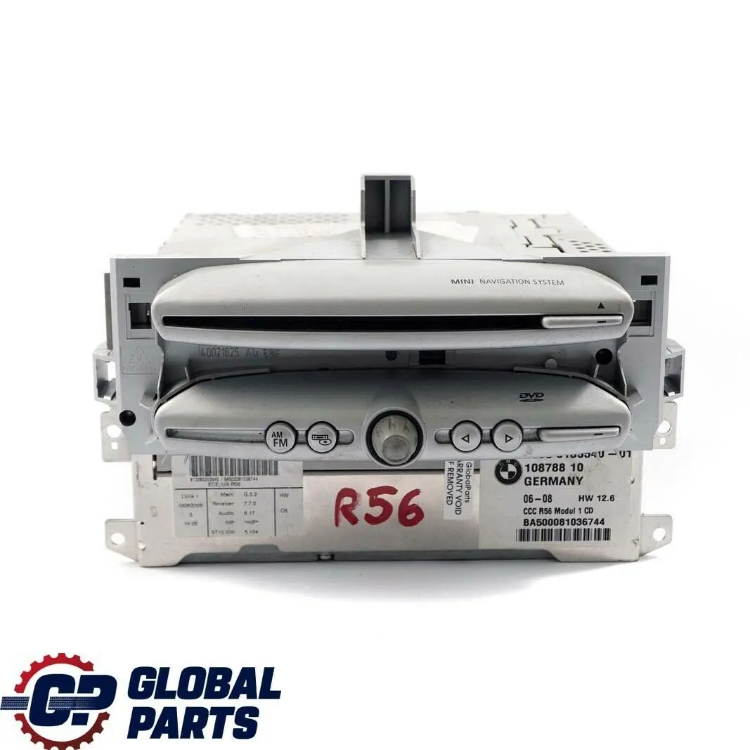 BMW Mini Cooper R55 R56 R57 CCC CD DVD Navigation Sat Nav Head Unit 9185540 - SKU 3452071-1 - Part number 3452071