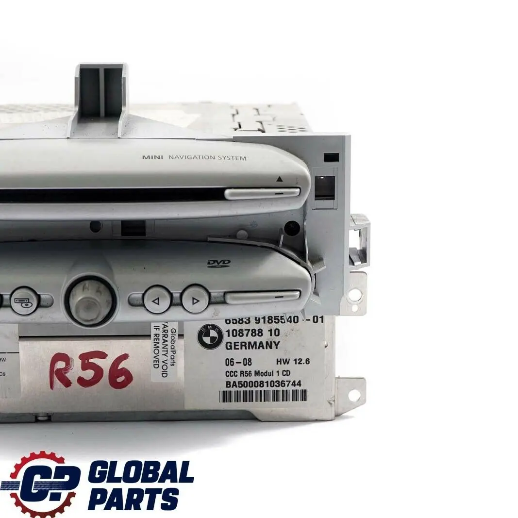 BMW Mini Cooper R55 R56 R57 CCC CD DVD Navigation Sat Nav Head Unit 9185540 - SKU 3452071-1 - Part number 3452071