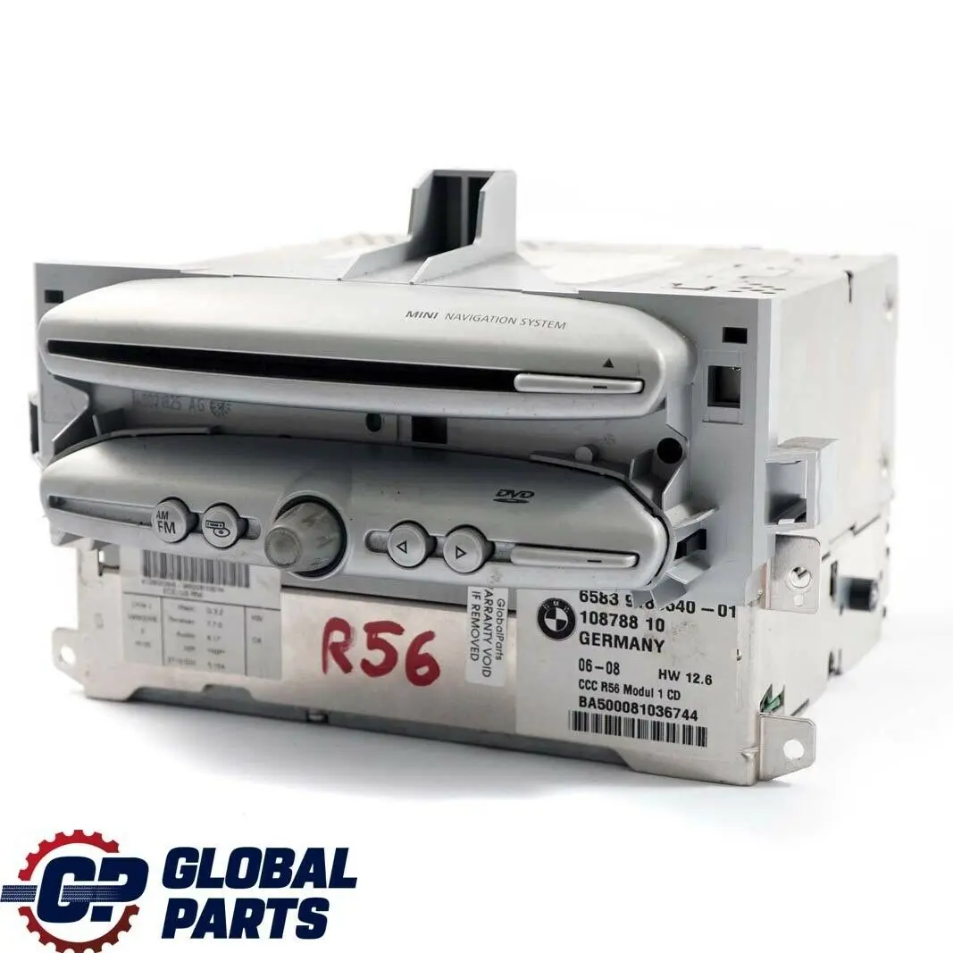 BMW Mini Cooper R55 R56 R57 CCC CD DVD Navigation Sat Nav Head Unit 9185540 - SKU 3452071-1 - Part number 3452071