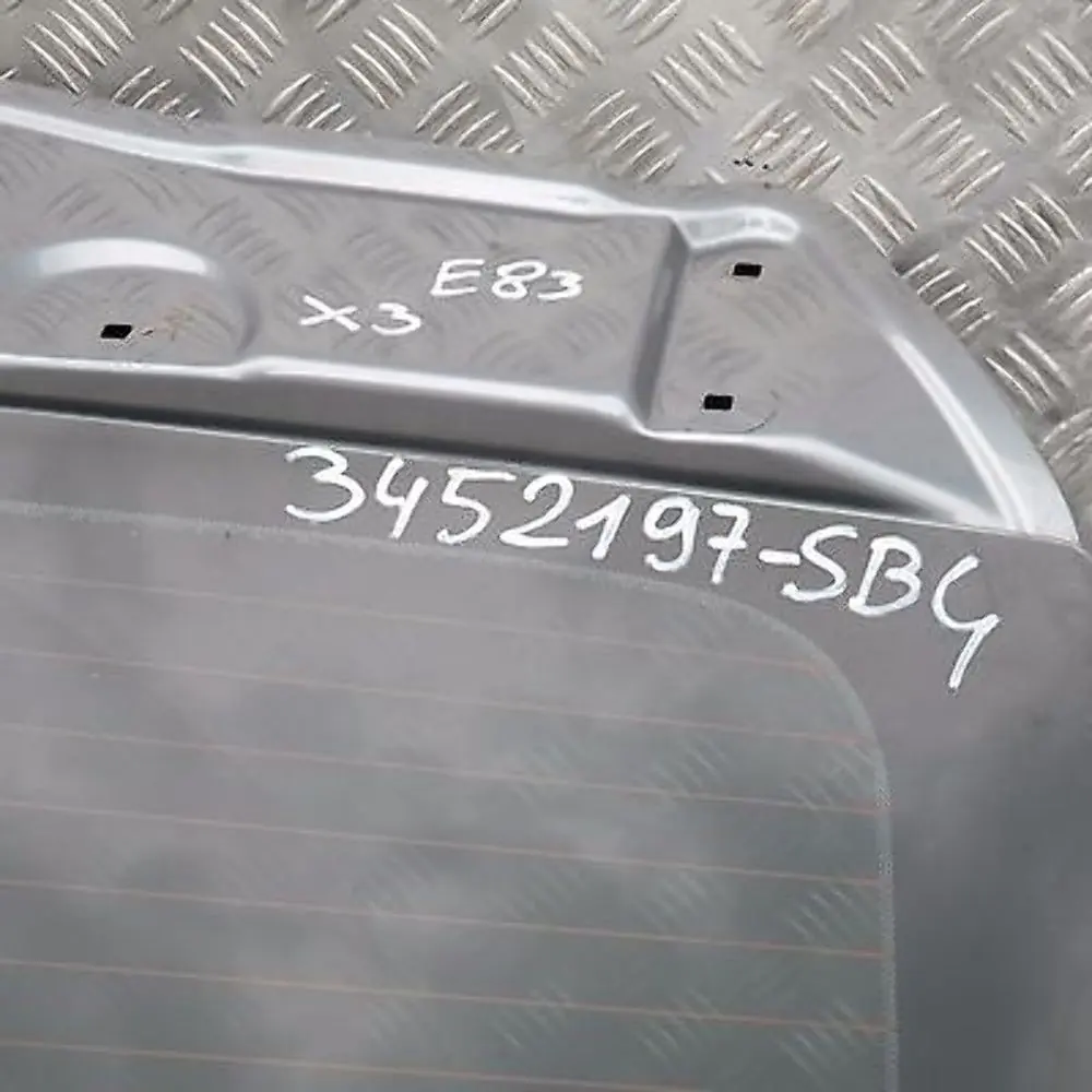 BMW X3 SERIES E83 Rear Boot Trunk Lid Tailgate Boot Lid Silbergrau Silver Grey - SKU 3452197-SBG - Part number 3452197