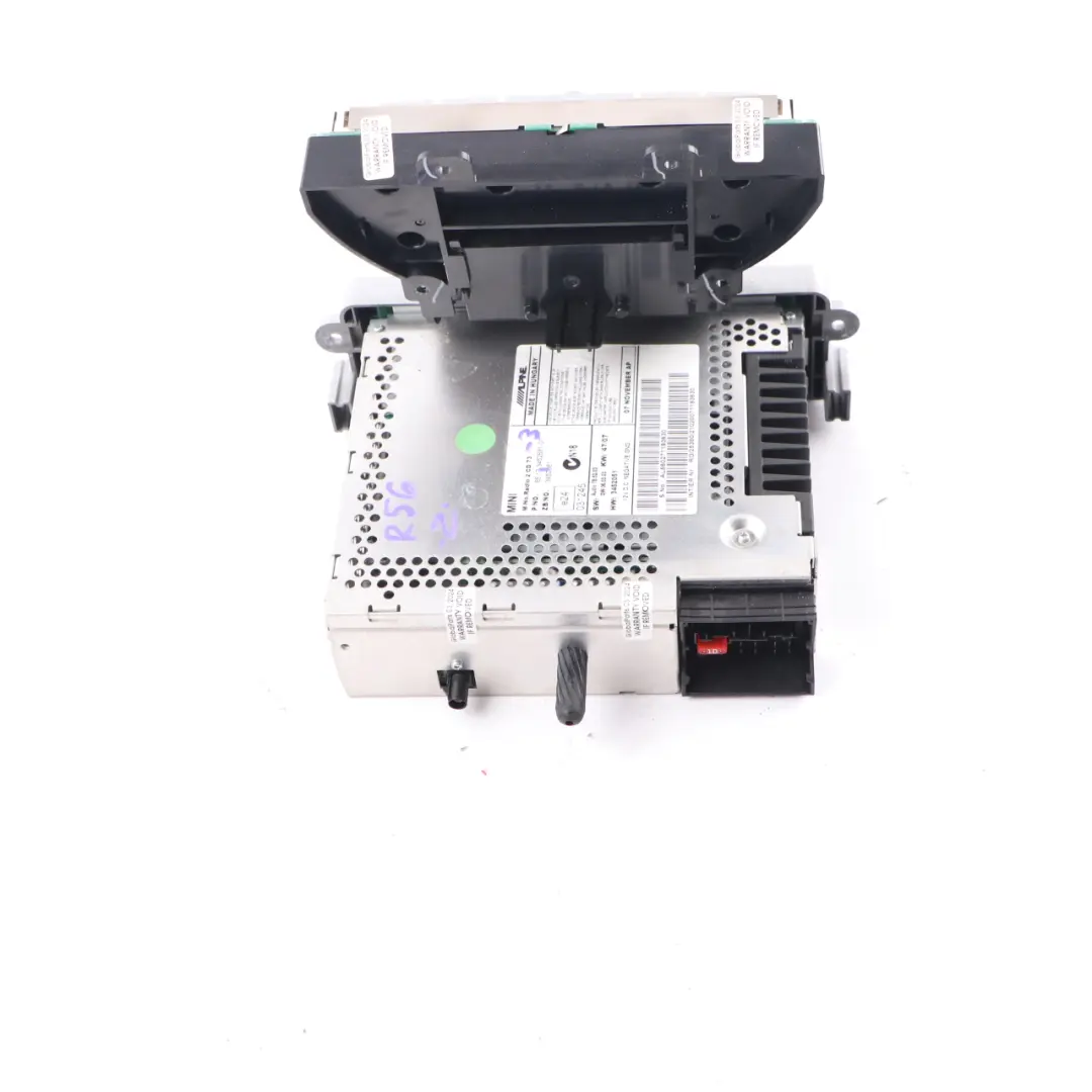 Radio Boost CD Player Head Unit Control Unit Module to Mini R55 R56 R57 with Part number 3452681 Mini R55 R56 R57 Radio Boost CD Player Head Unit Control Unit Module - SKU 3452681-3 - Part number 3452681