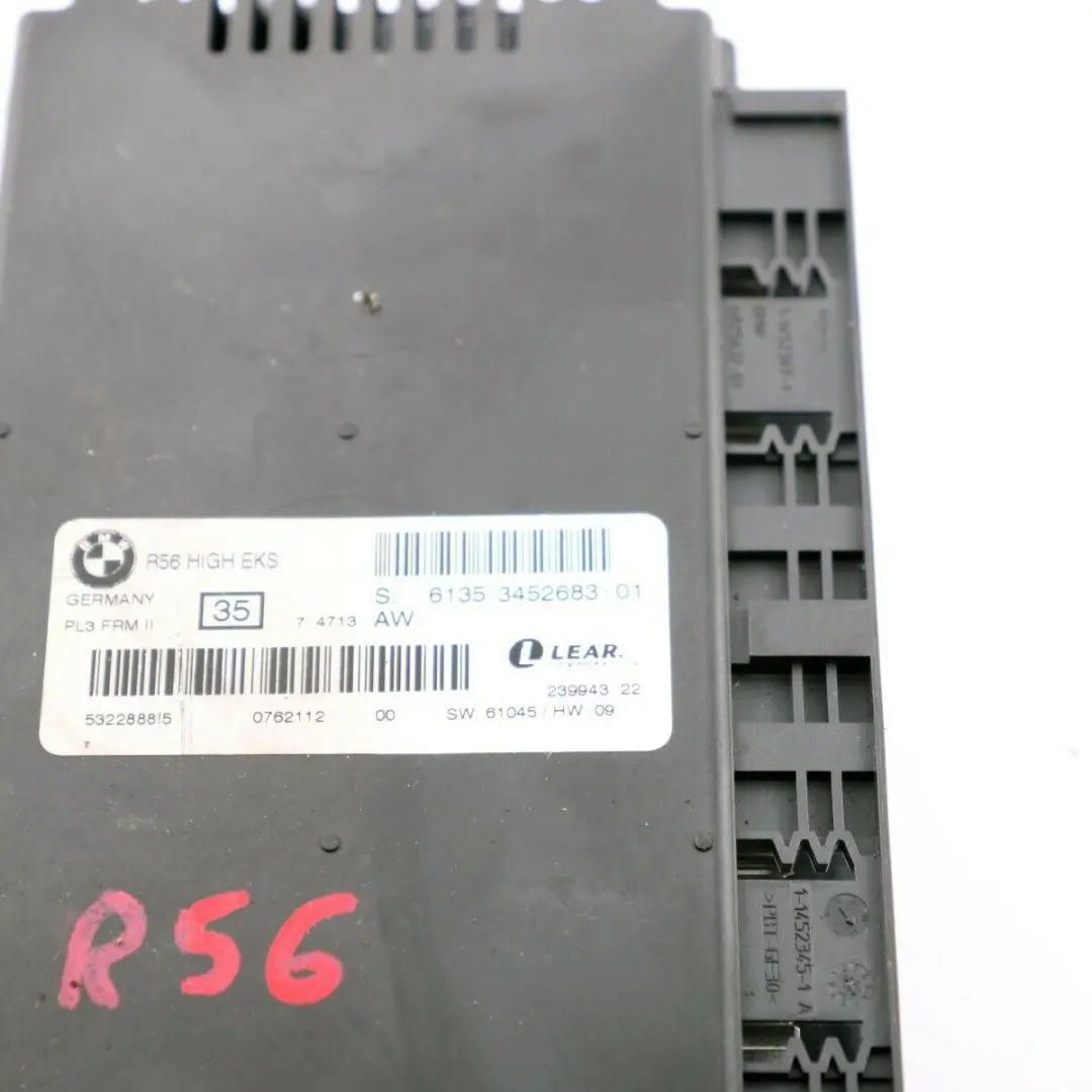 Módulo Luz Pie Alta EKS ECU PL3 FRM II para Mini R56 con número de pieza 3452683 Mini R56 Módulo Luz Pie Alta EKS ECU PL3 FRM II - SKU 3452683 - Número de pieza 3452683