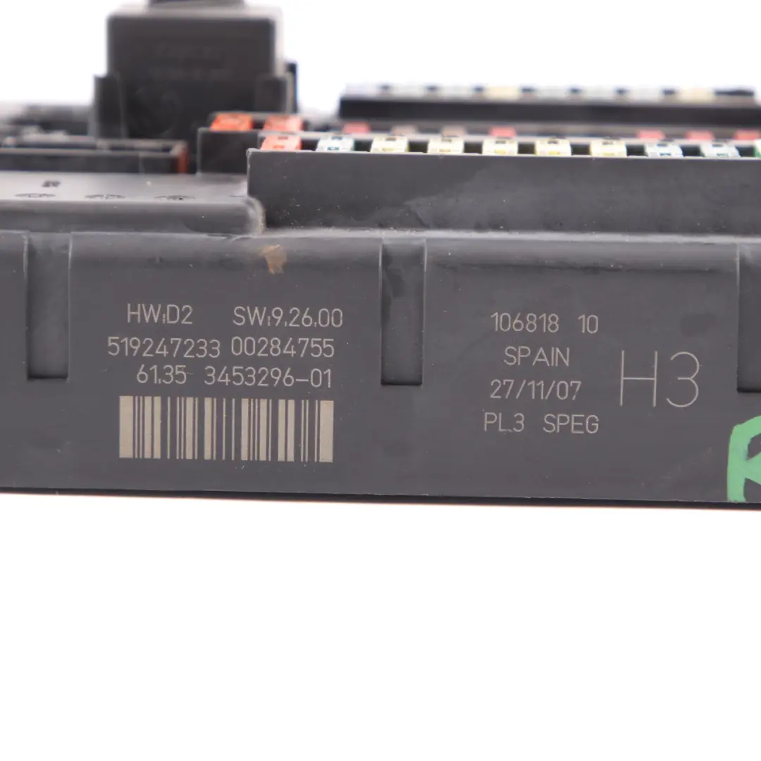 MINI Cooper One R56 PL3 SPEG H3 Fuse Distribution Box - SKU 3453296 - Part number 3453296