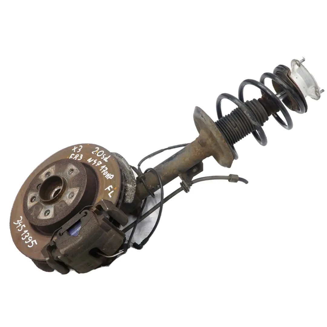 N47 Federbein Schwenklager Bremsscheibe Vorne Links für BMW X3 E83 LCI 2.0d mit Teilenummer 3453523 BMW X3 E83 LCI 2.0d N47 Federbein Schwenklager Bremsscheibe Vorne Links - SKU 3453523 - Teilenummer 3453523