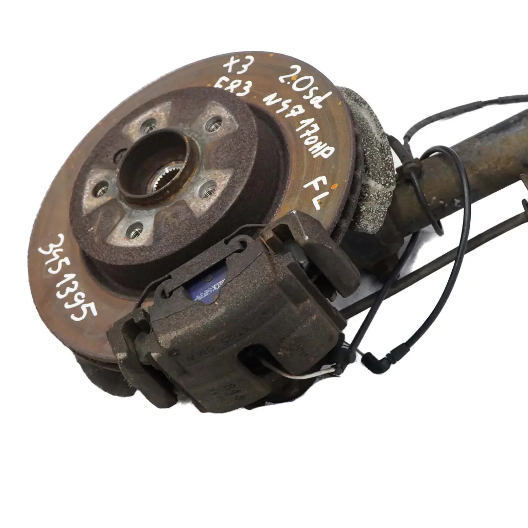N47 Federbein Schwenklager Bremsscheibe Vorne Links für BMW X3 E83 LCI 2.0d mit Teilenummer 3453523 BMW X3 E83 LCI 2.0d N47 Federbein Schwenklager Bremsscheibe Vorne Links - SKU 3453523 - Teilenummer 3453523