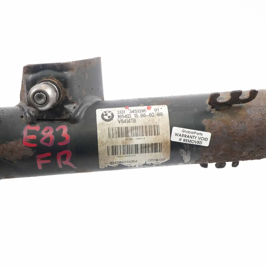 BMW X3 E83 molla puntone anteriore sospensione sportiva ammortizzatore 3451396 - SKU 3453524-1 - Numero di parte 3453524