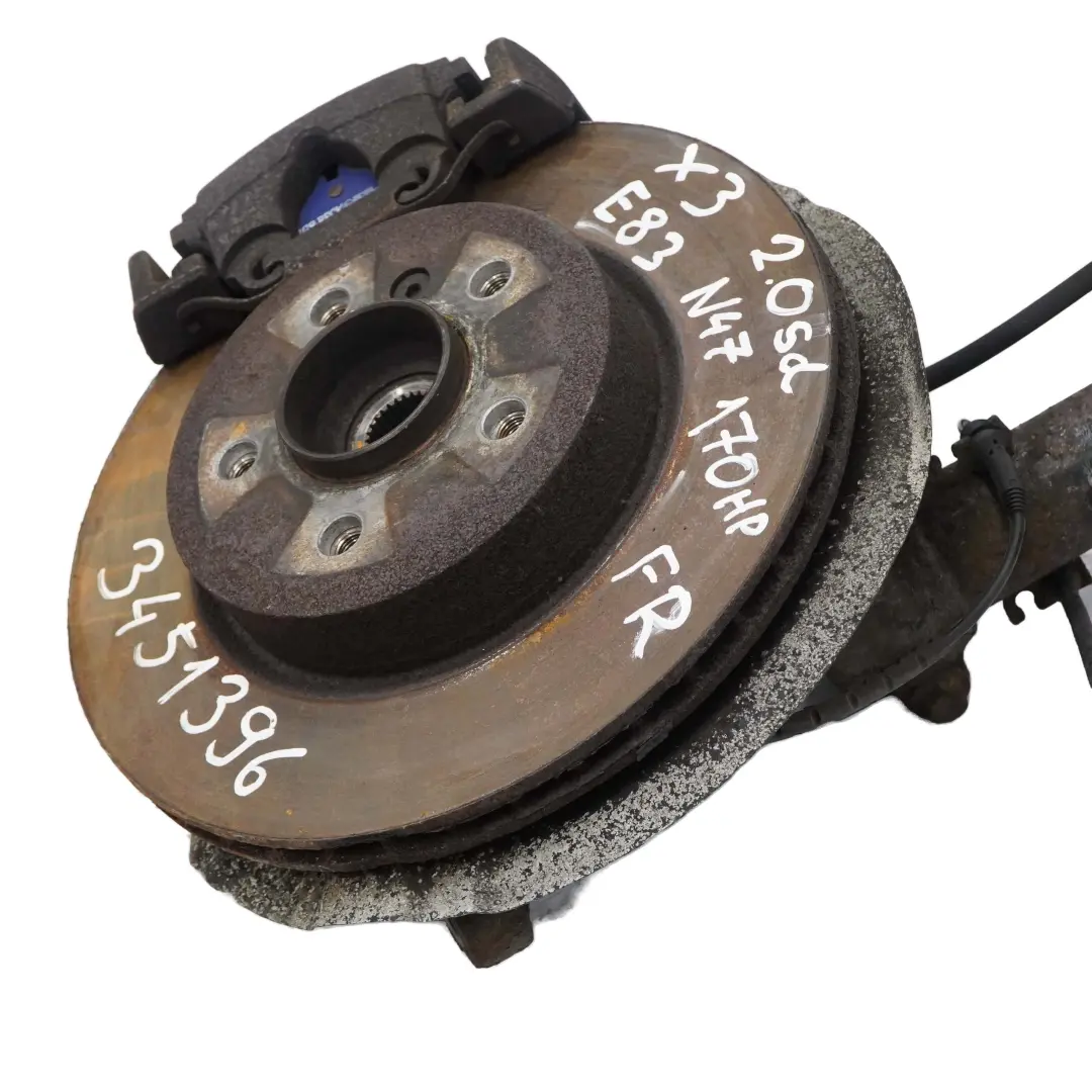N47 Federbein Schwenklager Bremsscheibe Vorne Rechts für BMW X3 E83 LCI 2.0d mit Teilenummer 3453524 BMW X3 E83 LCI 2.0d N47 Federbein Schwenklager Bremsscheibe Vorne Rechts - SKU 3453524 - Teilenummer 3453524
