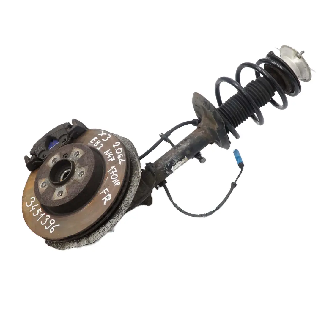 BMW X3 E83 LCI 2.0d N47 Federbein Schwenklager Bremsscheibe Vorne Rechts - SKU 3453524 - Teilenummer 3453524