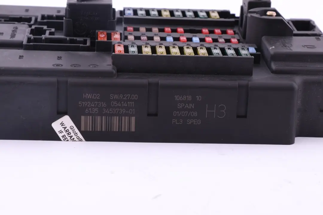 High SPEG DC/DC Fuse Distribution Box H3 to Mini R56 with Part number 3453739 Mini R56 High SPEG DC/DC Fuse Distribution Box H3 - SKU 3453739 - Part number 3453739