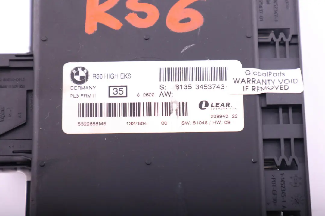 Mini Cooper One R56 Footwell Light Module High EKS ECU PL3 FRM II - SKU 3453743 - Part number 3453743
