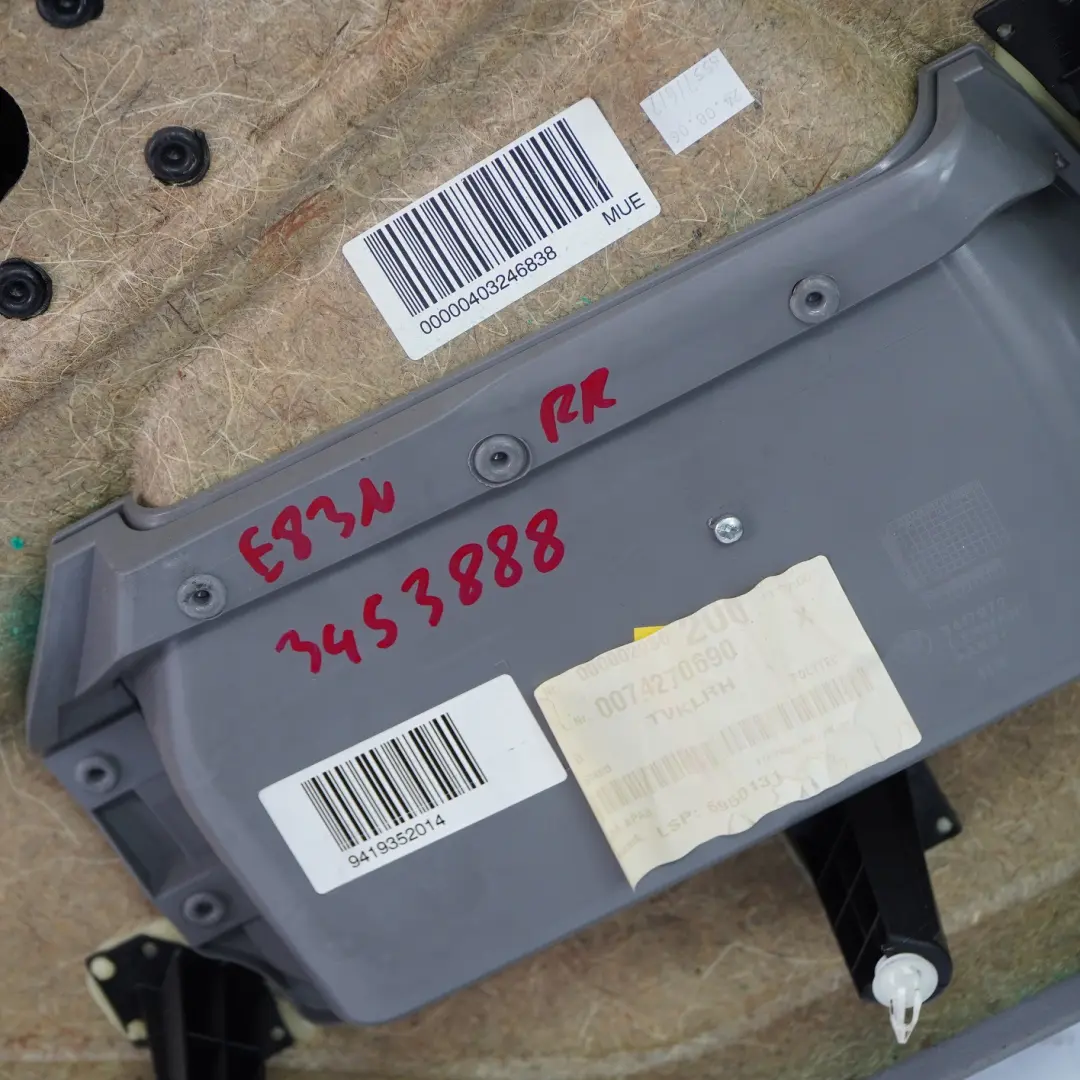 BMW X3 E83 Boczek Drzwi Prawy Tylny Szara Skóra - SKU 3453888-1 - Numer Części 3453888