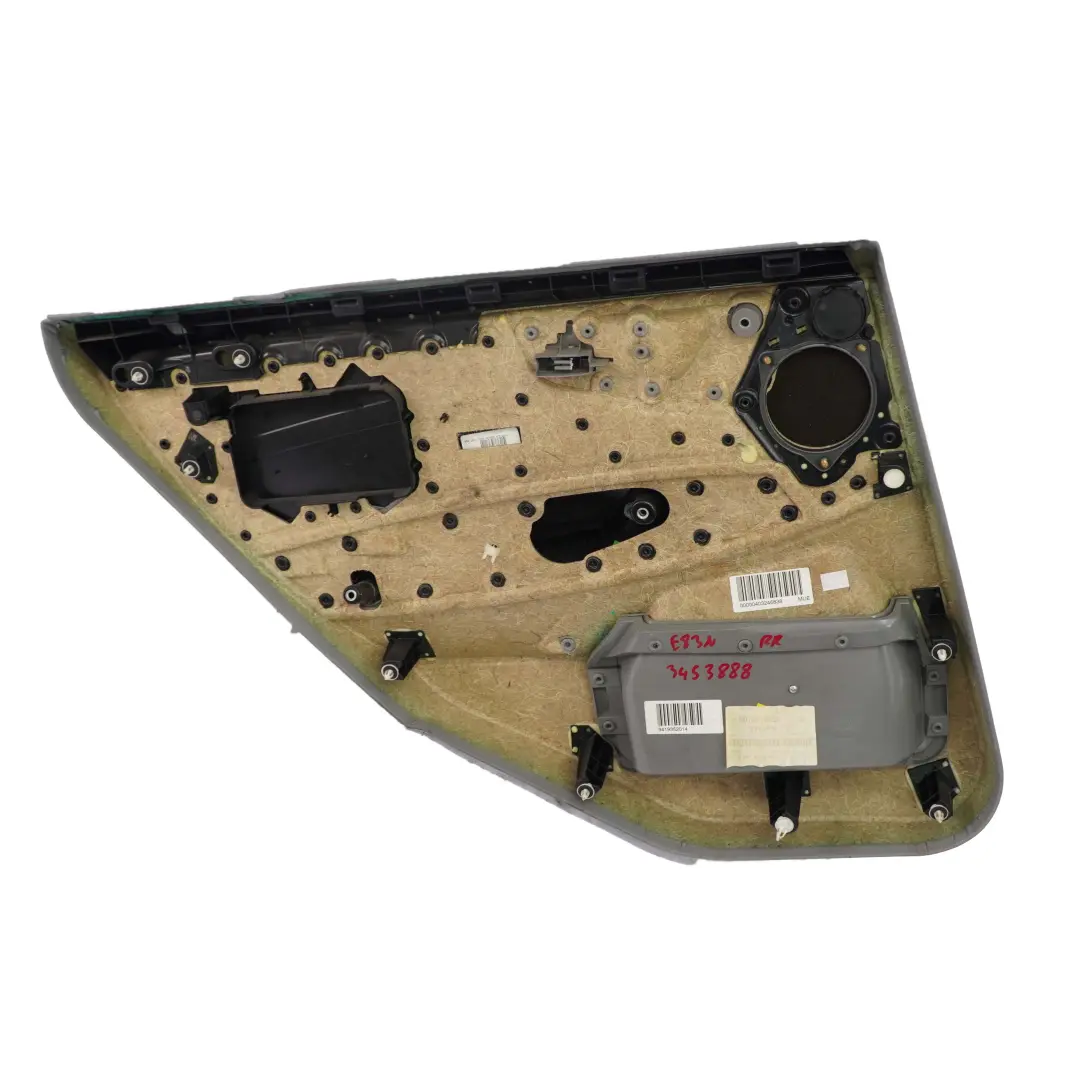 Trasero Derecho Forro De La Tarjeta De Puerta Cuero Gris para BMW X3 E83 LCI con número de pieza 3453888 BMW X3 E83 LCI Trasero Derecho Forro De La Tarjeta De Puerta Cuero Gris - SKU 3453888-1 - Número de pieza 3453888