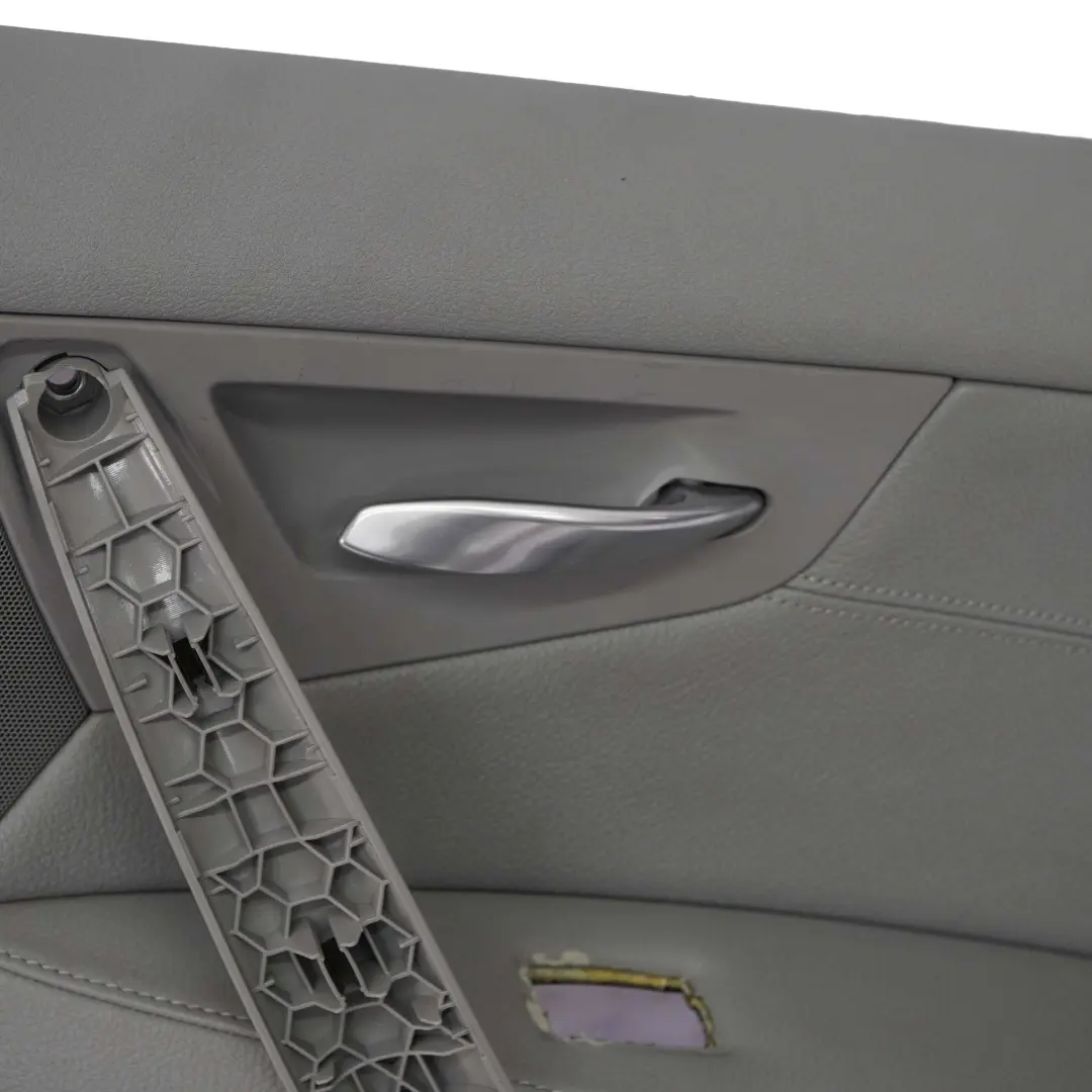 Trasero Derecho Forro De La Tarjeta De Puerta Cuero Gris para BMW X3 E83 LCI con número de pieza 3453888 BMW X3 E83 LCI Trasero Derecho Forro De La Tarjeta De Puerta Cuero Gris - SKU 3453888-1 - Número de pieza 3453888