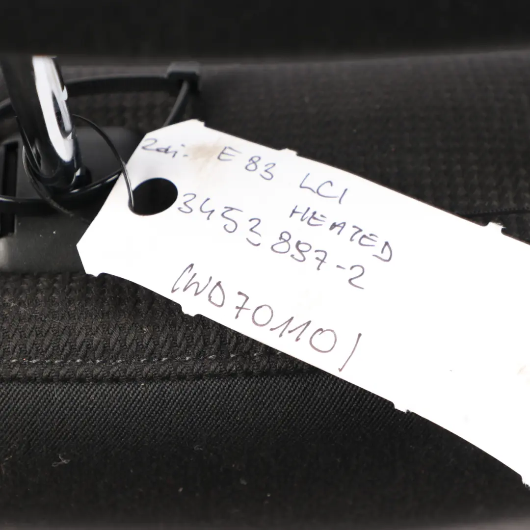 BMW X3 er E83 LCI Sitz Stoff Twill Anthrazit Vorne Links - SKU 3453897-2 - Teilenummer 3453897